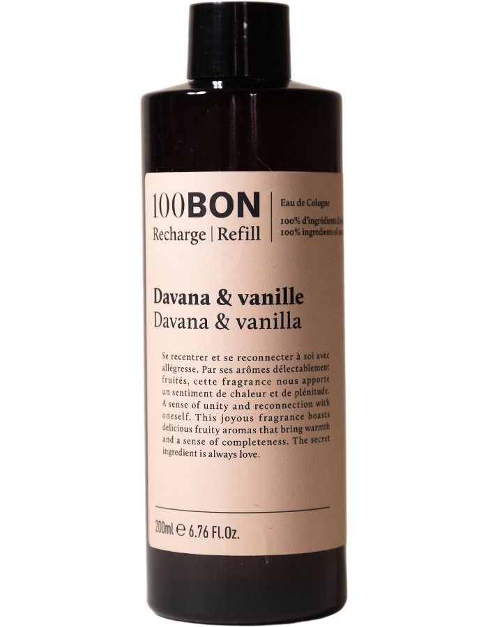 100Bon Davana & Vanille Bourbon Eau De Toilette Refill 200ml 3760263379875 snel, veilig en gemakkelijk online kopen bij Beauty4skin.nl