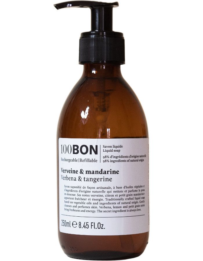 100Bon Verveine & Mandarine Liquid Soap 250ml 3760317044148 snel, veilig en gemakkelijk online kopen bij Beauty4skin.nl