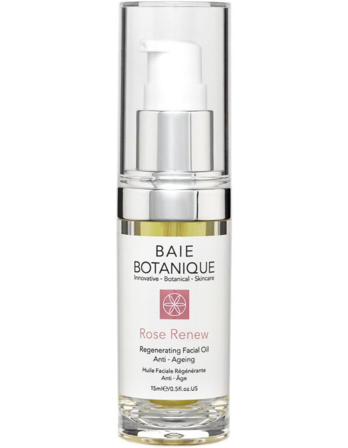 Baie Botanique Rose Renew Regenerating Facial Oil 15ml 654391786243 snel, veilig en gemakkelijk online kopen bij Beauty4skin.nl