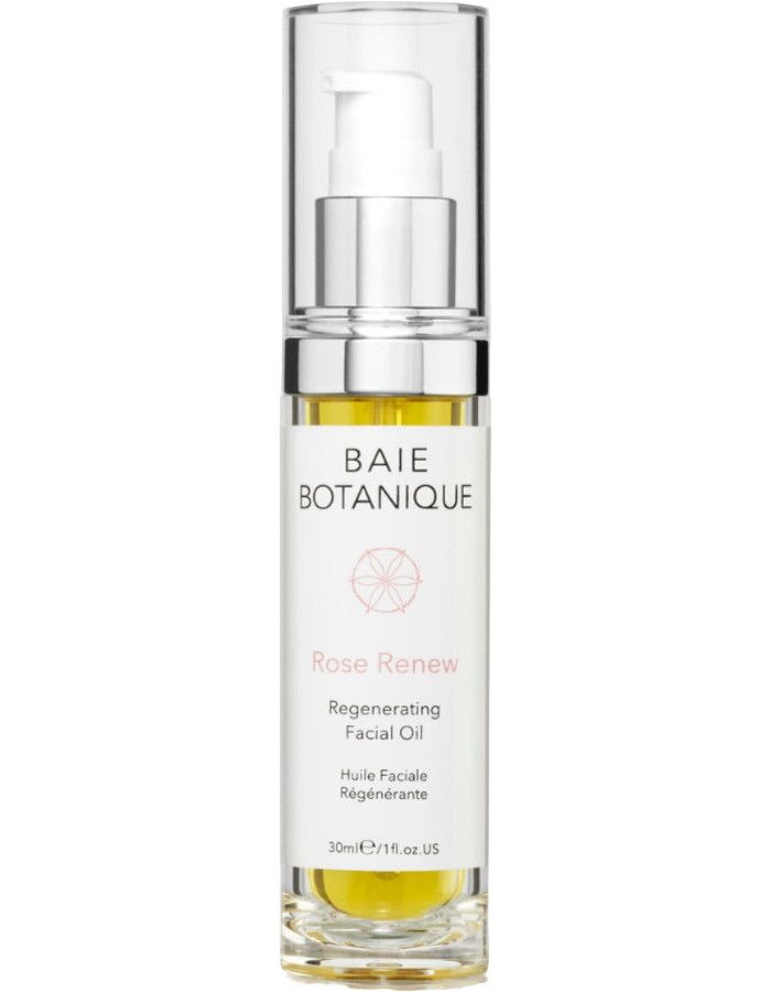 Baie Botanique Rose Renew Regenerating Facial Oil is een biologische en natuurlijke formule die barst van de voedingsstoffen die je huid nodig heeft om te herstellen!