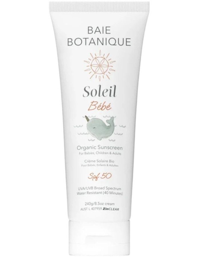 Baie Botanique Soleil Organic Sunscreen Baby Spf50 240gr 5065007835463