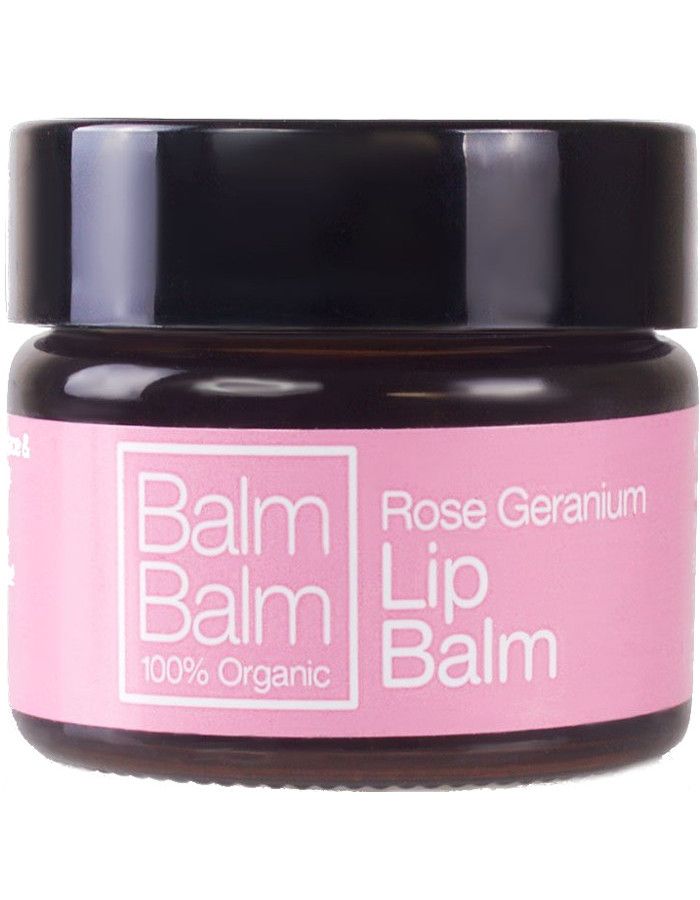 Balm Balm 100% Organic Lipbalm Rose Geranium Paraffinevrij 15ml 5060418400576 snel, veilig en gemakkelijk online kopen bij Beauty4skin.nl