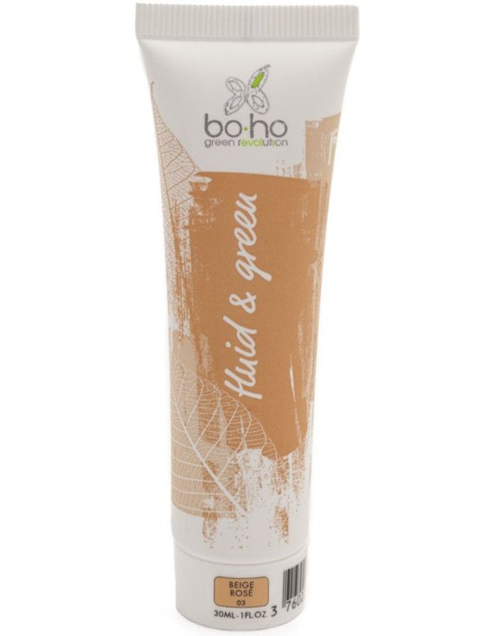 BoHo Cosmetics Bio Fluid En Green Vloeibare Foundation 03 Beige Rose 30ml 3760220171498 snel, veilig en goedkoop online kopen bij Beauty4skin.nl