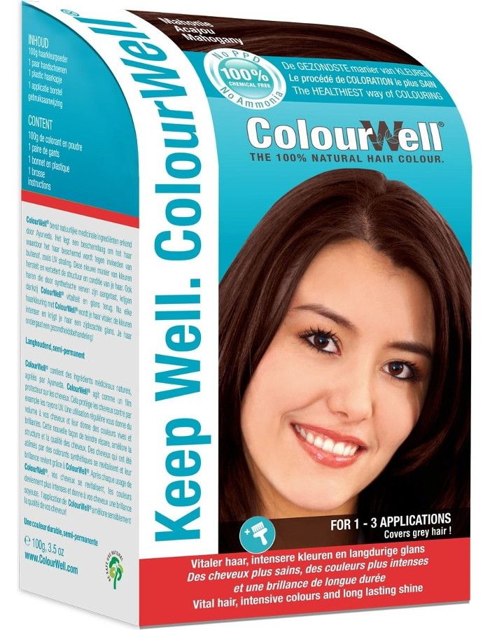 Colourwell 100% Natuurlijke Haarkleuring Mahonie 8906017055243 snel, veilig en gemakkelijk online kopen bij Beauty4skin.nl