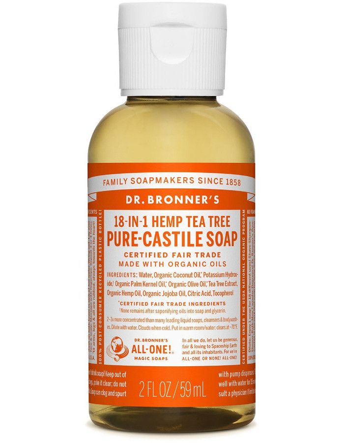 Dr Bronners All In One Liquid Soap Tea Tree 59ml