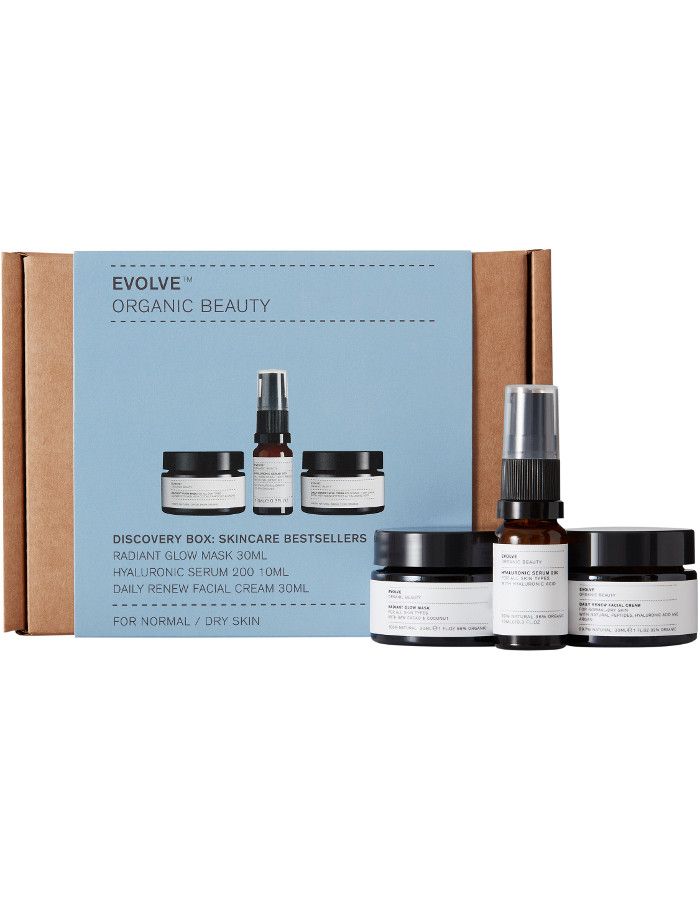 Evolve Organic Beauty Discovery Box Skincare Bestsellers 3-Delig 5060200048313 snel, veilig en gemakkelijk online kopen bij Beauty4skin.nl