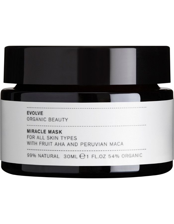Evolve Organic Beauty Miracle Mask Travel Size 30ml 5060200049037 snel, veilig en gemakkelijk online kopen bij Beauty4skin.nl