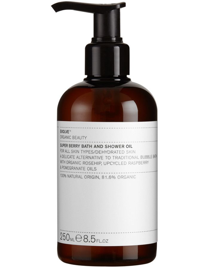 Evolve Organic Beauty Super Berry Bath & Shower Oil 250ml 5060200046227 snel, veilig en gemakkelijk online kopen bij Beauty4skin.nl