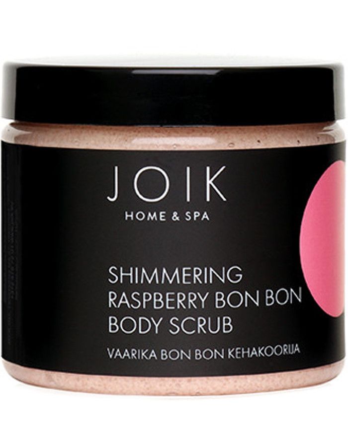 Joik Home & Spa Shimmering Raspberry Bon Bon Body Scrub 210gr 4742578005914 snel, veilig en gemakkelijk online kopen bij Beauty4skin.nl