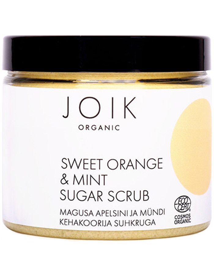 Joik Organic Sweet Orange & Mint Sugar Scrub 210gr 4742578002005 snel, veilig en gemakkelijk online kopen bij Beauty4skin.nl