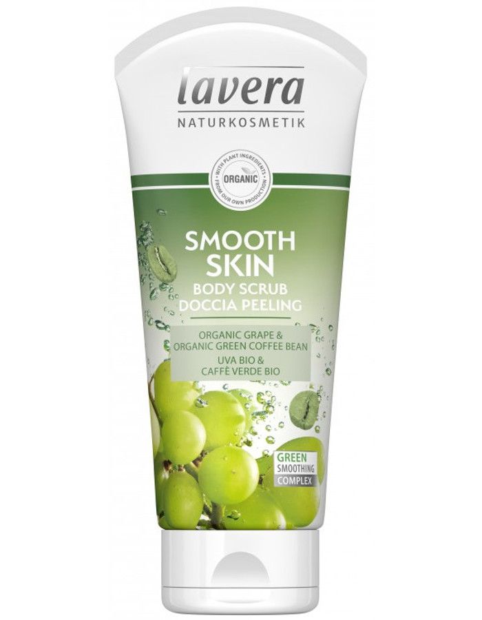 Lavera Organic Smoothing Body Scrub Coffee Bean & Green Tea 200ml 4021457629961 snel, veilig en goedkoop online kopen bij Beauty4skin.nl