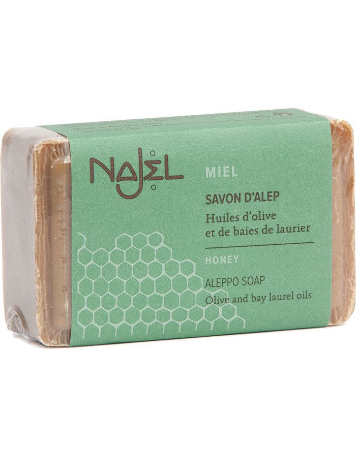 Najel Aleppo Soap Honey 100gr 3760061223288 snel, veilig en gemakkelijk online kopen bij Beauty4skin.nl