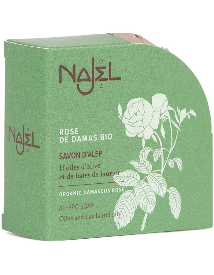 Najel Aleppo Soap Organic Damascus Rose 100gr 3760061220058 snel, veilig en gemakkelijk online kopen bij Beauty4skin.nl