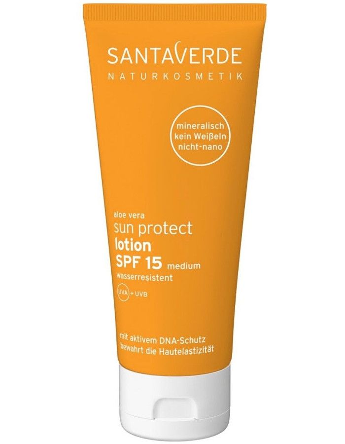 Santaverde Aloe Vera Sun Protect Lotion Spf15 100ml 4005529330207 snel, veilig en gemakkelijk online kopen bij Beauty4skin.nl