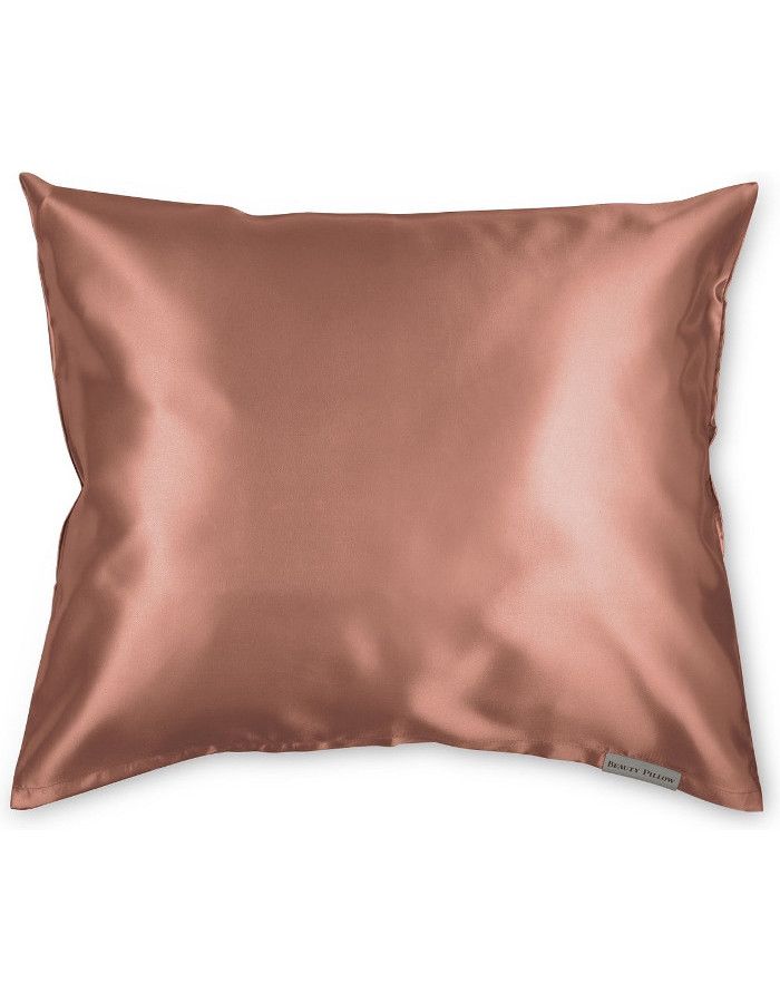 Beauty Pillow Satijnen Kussensloop Terracotta is een zacht, anti-allergeen, satijnen kussensloop die een weldaad zijn voor huid en haar.