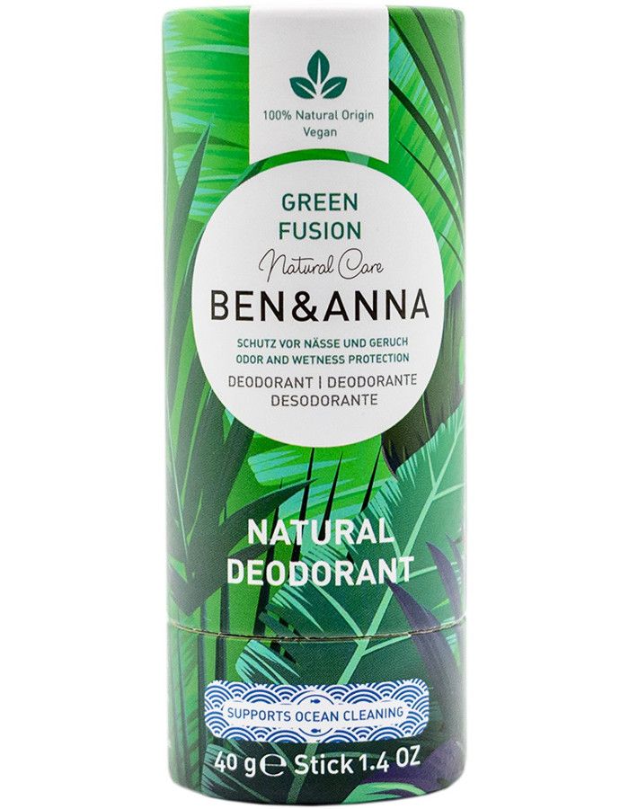 Ben & Anna Deodorant Green Fusion Papertube 4260491222220 snel, veilig en gemakkelijk online kopen bij Beauty4skin.nl