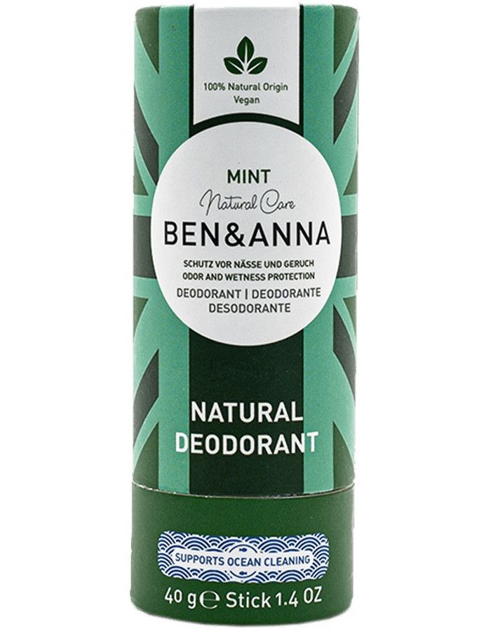 Ben & Anna Deodorant Mint Papertube 4260491222244 snel, veilig en gemakkelijk online kopen bij Beauty4skin.nl