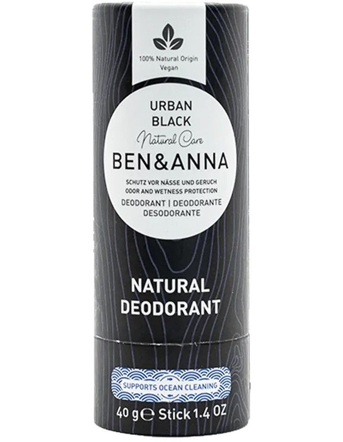 Ben & Anna Deodorant Urban Black Papertube 4260491222237 snel, veilig en gemakkelijk online kopen bij Beauty4skin.nl