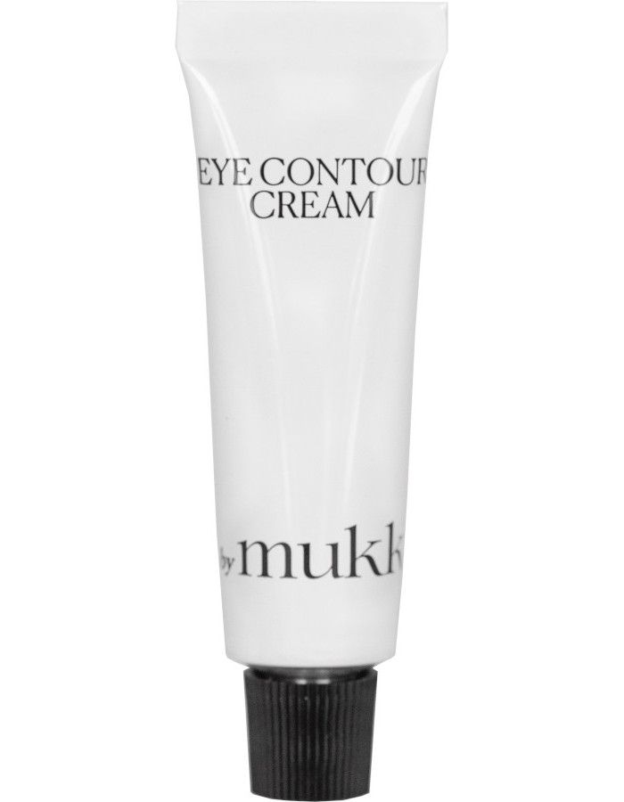 By Mukk Eye Contour Cream is een intensief hydraterende crème die fijne lijntjes verzacht en donkere kringen rond de ogen egaliseert.