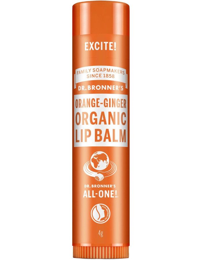 Dr Bronners Orange Ginger Organic Lip Balm 018787251652 snel, veilig en gemakkelijk online kopen bij Beauty4skin.nl