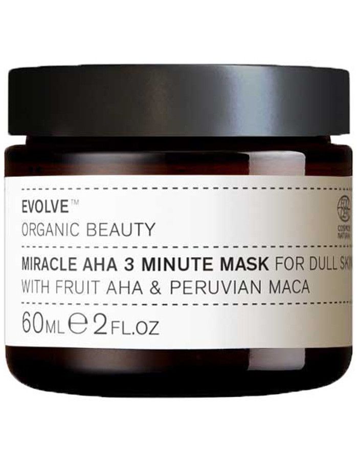 Evolve Organic Beauty Miracle AHA 3 Minute Mask 60ml 5060200047965 snel, veilig en gemakkelijk online kopen bij Beauty4skin.nl