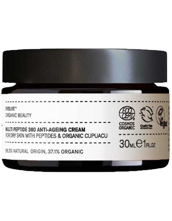 Evolve Organic Beauty Multi Peptide 360 Anti Aging Cream Trial Size 30ml 5060200049150 snel, veilig en gemakkelijk online kopen bij Beauty4skin.nl