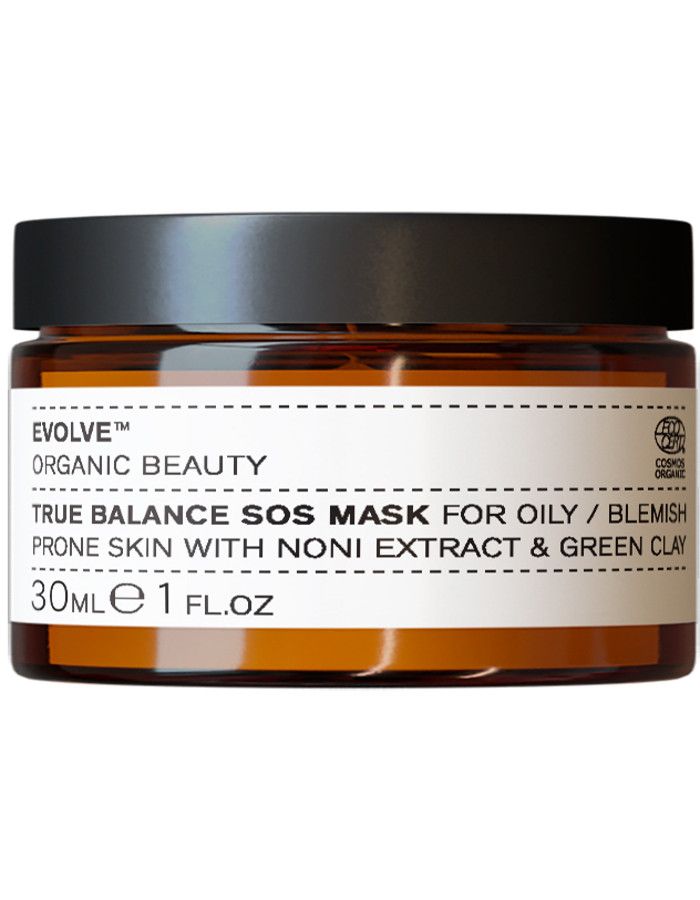 Evolve Organic Beauty True Balance Sos Mask Trial Size 30ml 5060200045923 snel, veilig en gemakkelijk online kopen bij Beauty4skin.nl