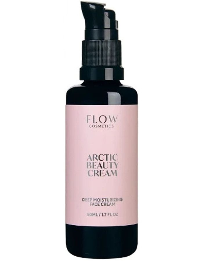 Flow Cosmetics Arctic Beauty Cream bevat een unieke combinatie van actieve ingrediënten die intensief hydrateren, de huidbarrière versterken en schilfering verminderen.
