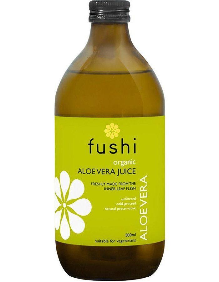 Fushi Organic 100% Pure Aloe Vera Juice 500ml 5060112860270 snel, veilig en gemakkelijk online kopen bij Beauty4skin.nl