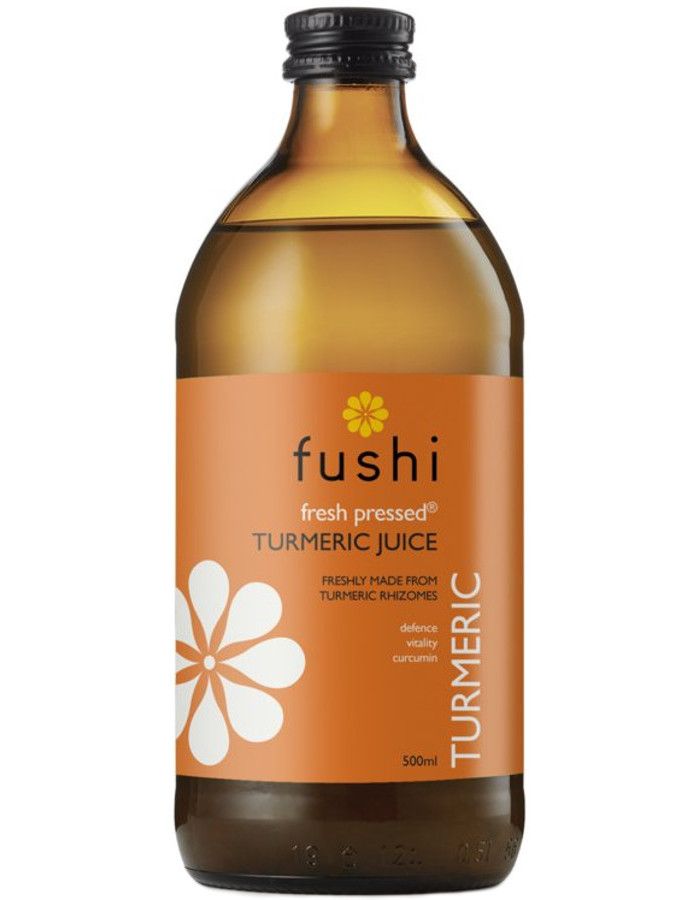 Fushi Organic Fresh Pressed Turmeric Juice 500ml 5055757901563 snel, veilig en gemakkelijk online kopen bij Beauty4skin.nl