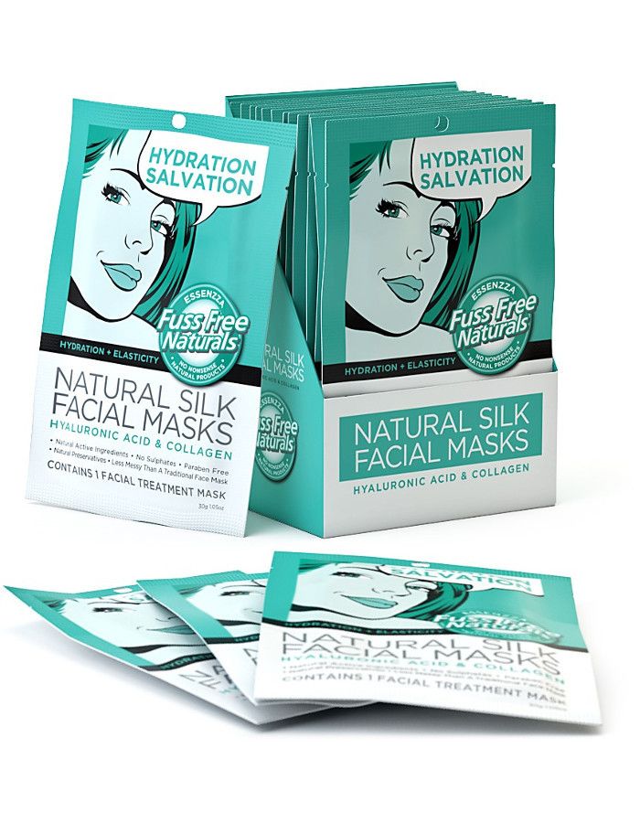 Fuss Free Natural Silk Facial Sheet Mask Hydration Salvation 1 st 9335419701851 snel, veilig en gemakkelijk online kopen bij Beauty4skin.nl