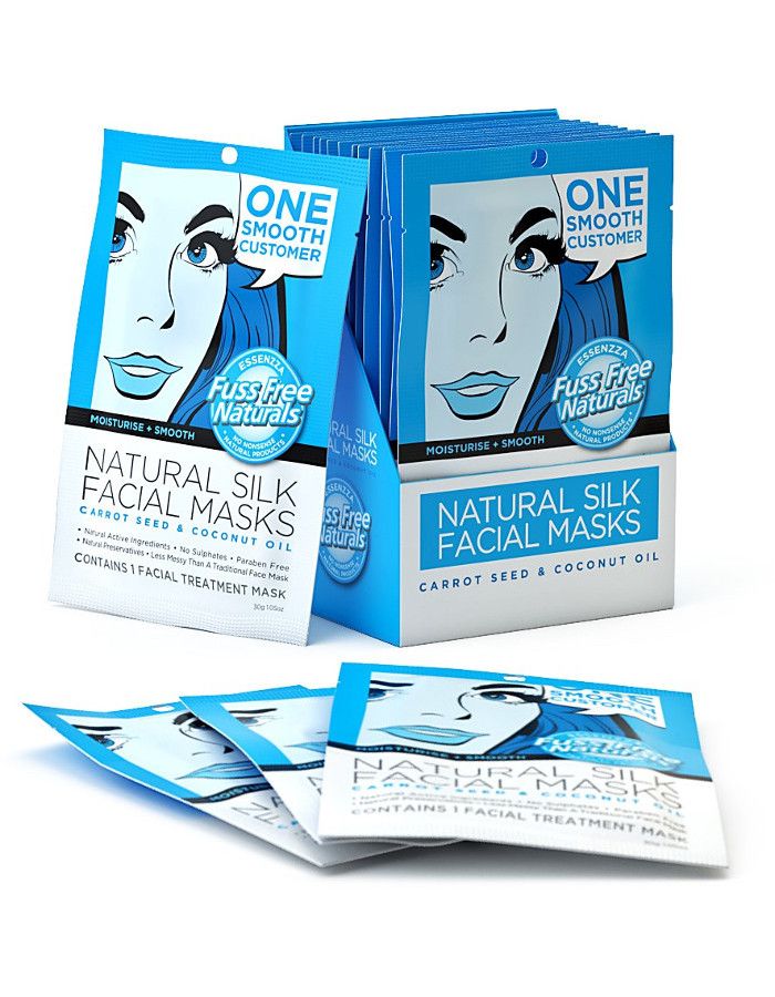 Fuss Free Natural Silk Facial Sheet Mask One Smooth Customer 1st 9335419702063 snel, veilig en gemakkelijk online kopen bij Beauty4skin.nl