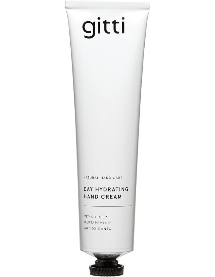 Gitti Day Hydrating Hand Cream is ontworpen voor dagelijks gebruik en biedt hydratatie en bescherming tegen stedelijke vervuiling.