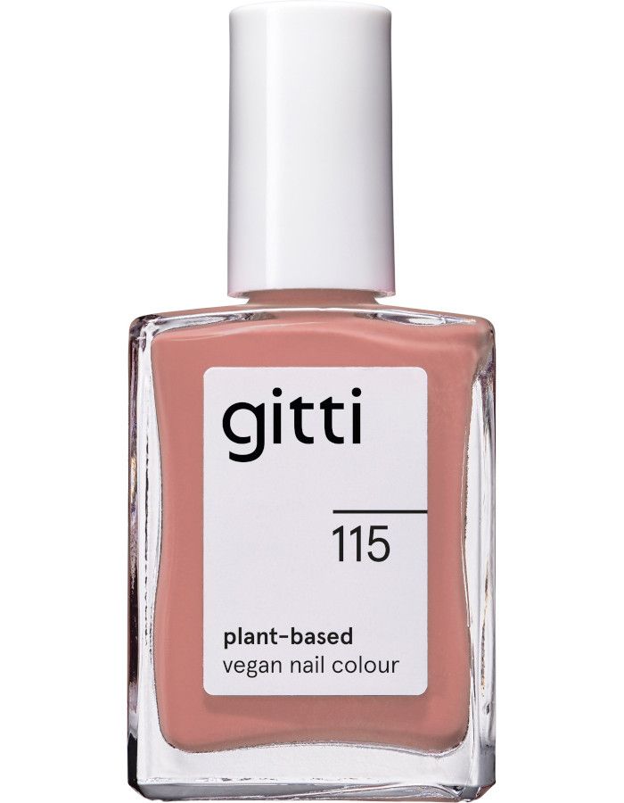 Gitti Plant Based Nail Color 115 Coral Sand heeft zachte, warme nude tint