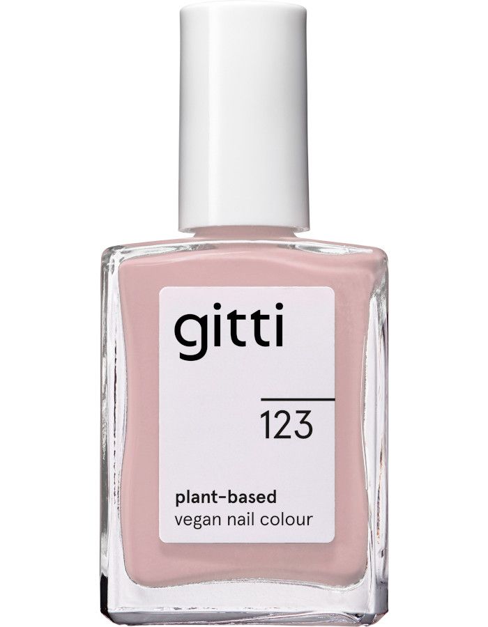 Gitti Plant Based Nail Color 123 Lavender Fade is een mix van beige en lila voor een zachte, tijdloze lavendeltint