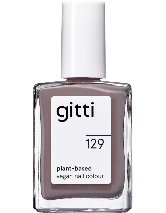 Gitti Plant Based Nail Color 129 Purple Grey heeft een grijs, paarse tint