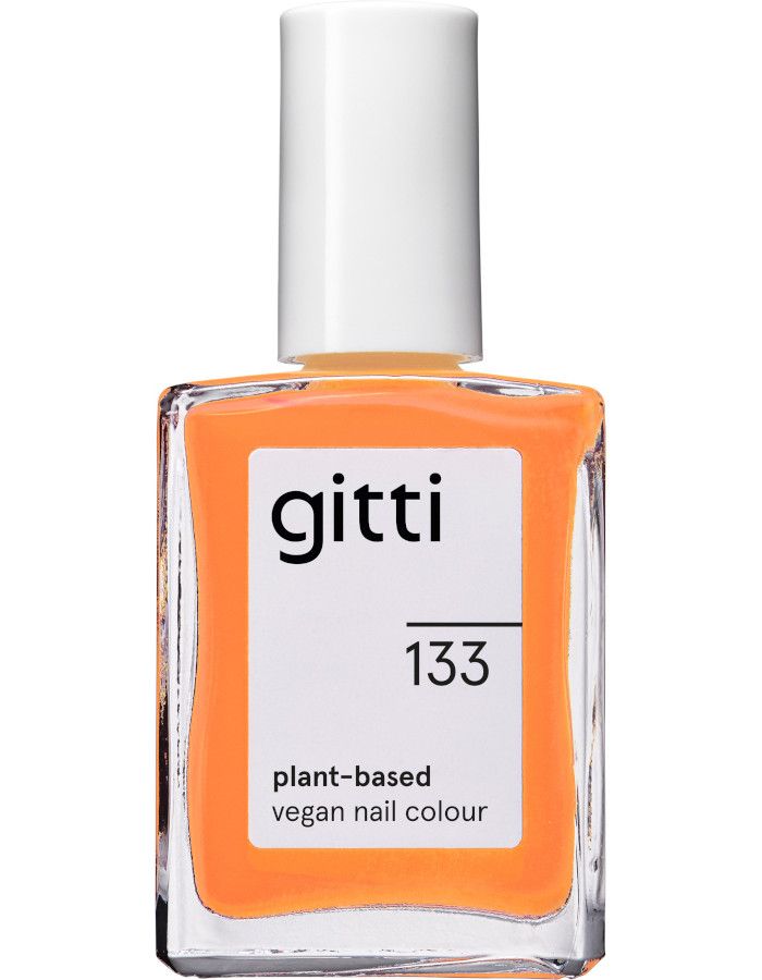 Gitti Plant Based Nail Color 133 Orange heeft een heldere, oranje kleur