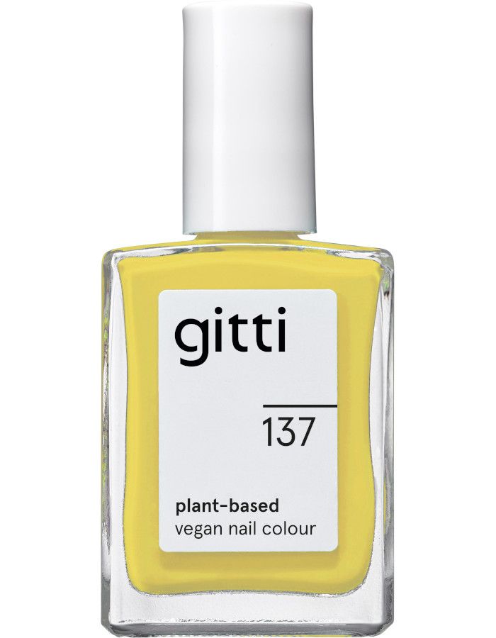 Gitti Plant Based Nail Color 137 Uplifting Yellow 15ml 4260692130232