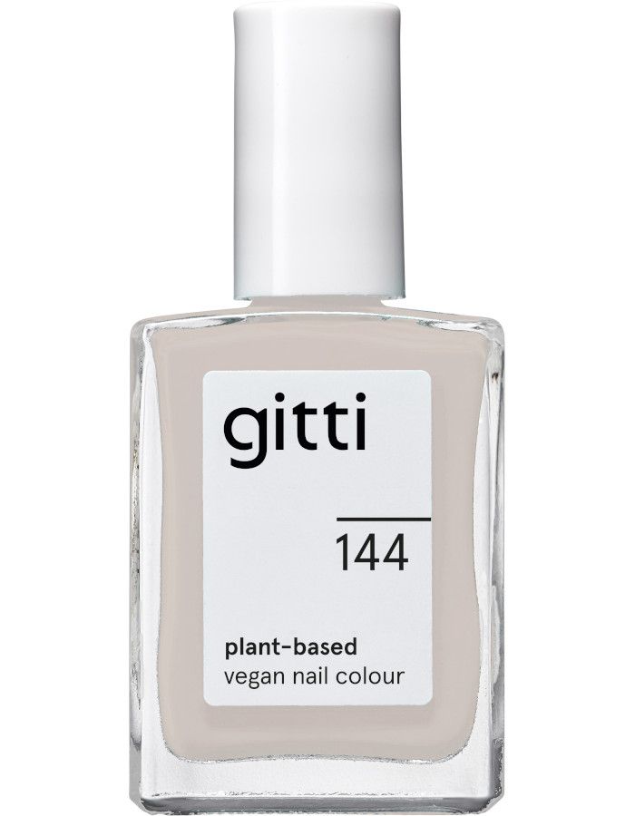 Gitti Plant Based Nail Color 144 Ocean Foam is een heldere, warme grijze kleur