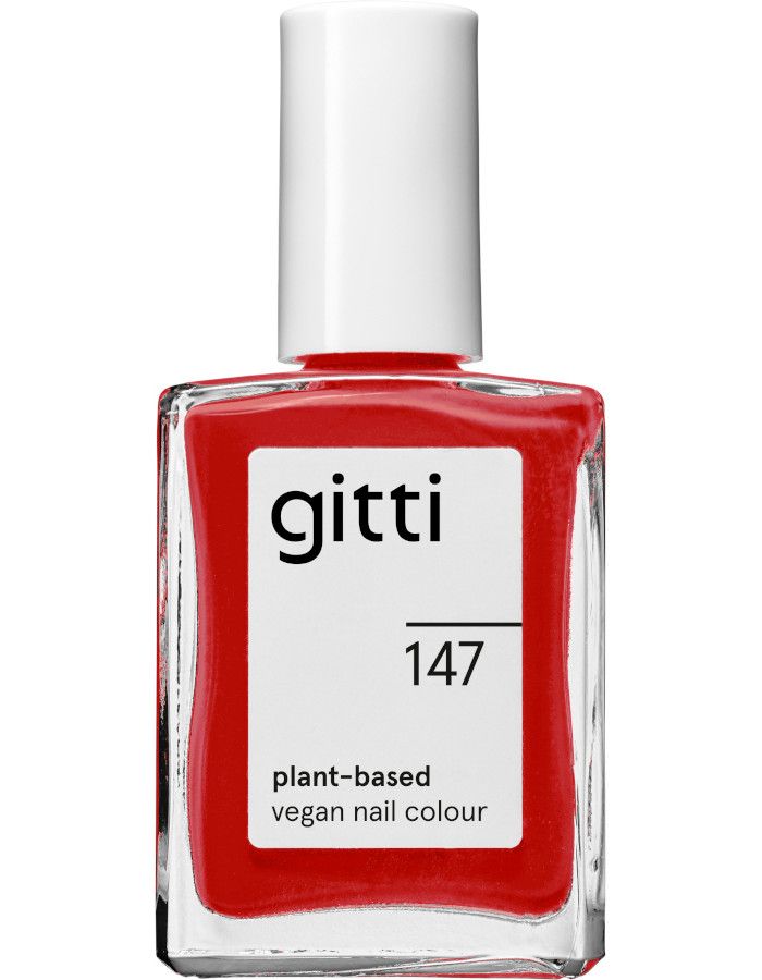 Gitti Plant Based Nail Color 147 Real Red is een tijdloze, echte rode kleur