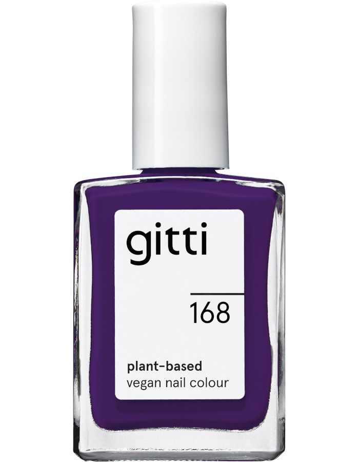 Gitti Plant Based Nail Color 168 Royal Purple is een donkerpaarse kleur