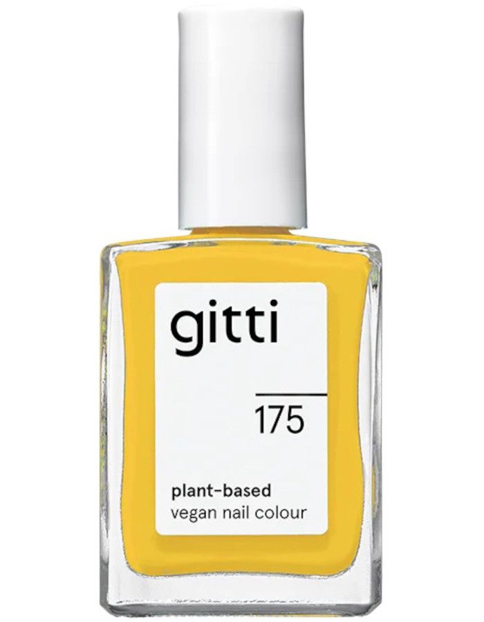 Gitti Plant Based Nail Color 175 Berlin Sun is een heldere, zonnige gele kleur