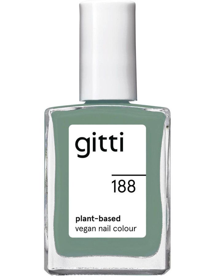 Gitti Plant Based Nail Color 188 Frosty Sage is een koele saliegroene kleur