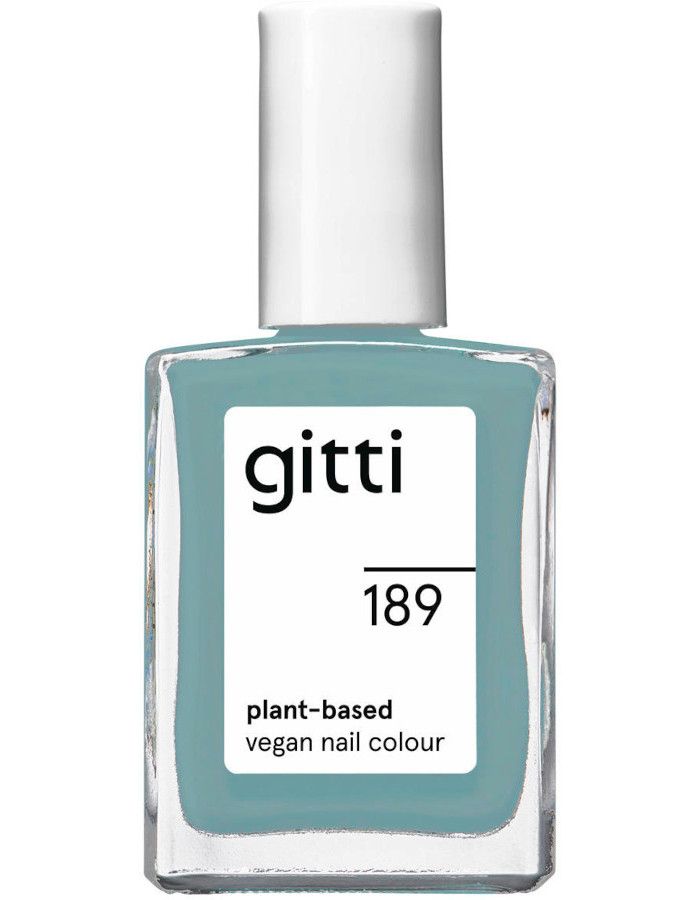 Gitti Plant Based Nail Color 189 Blue Ice heeft een koele blauwe tint voor een opvallende, maar ingetogen look