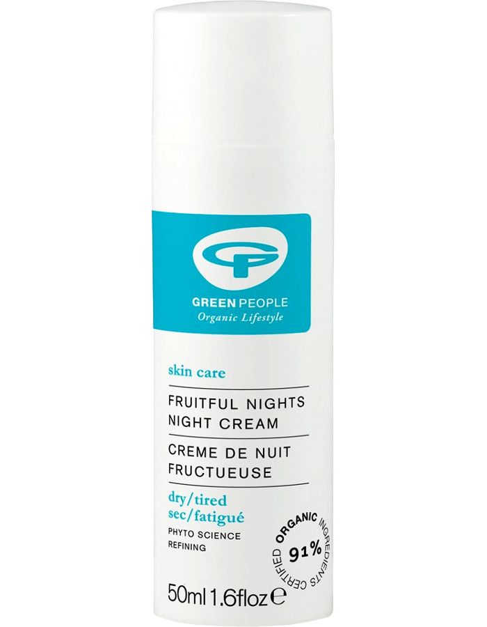 Green People Fruitful Nights Night Cream 50ml 5034511000162 snel, veilig en gemakkelijk online kopen bij Beauty4skin.nl