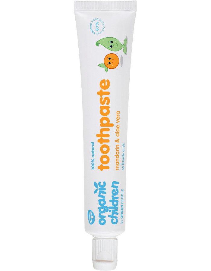 Green People Organic Children Toothpaste Mandarin & Aloe Vera 50ml 5034511000476 snel, veilig en gemakkelijk online kopen bij Beauty4skin.nl