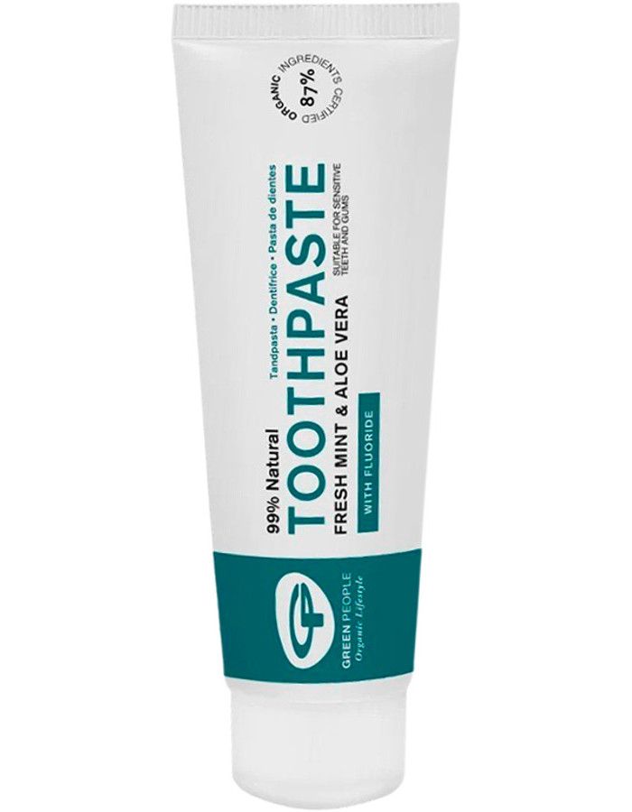 Green People Toothpaste Fresh Mint Fluoride 75ml 5034511000506 snel, veilig en gemakkelijk online kopen bij Beauty4skin.nl