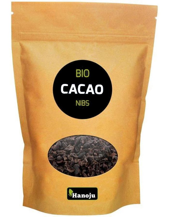 Hanoju Raw Cacao Nibs Bio 250gr 8718164785030 snel, veilig en gemakkelijk online kopen bij Beauty4skin.nl