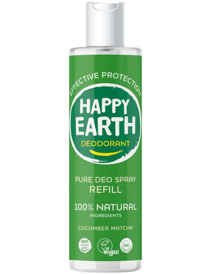 Beauty4skin.nl Happy Earth Pure Deo Spray Cucumber Matcha Refill 300ml 8719324667340 snel, veilig en gemakkelijk online kopen bij Beauty4skin.nl
