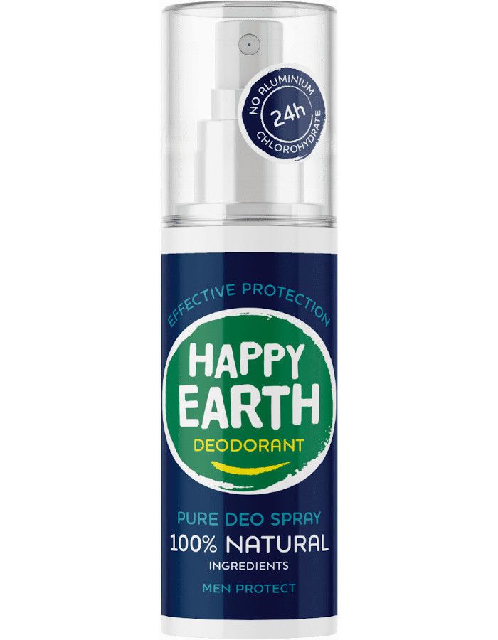 Happy Earth Pure Deo Spray Men Protect 100ml 8719324667203